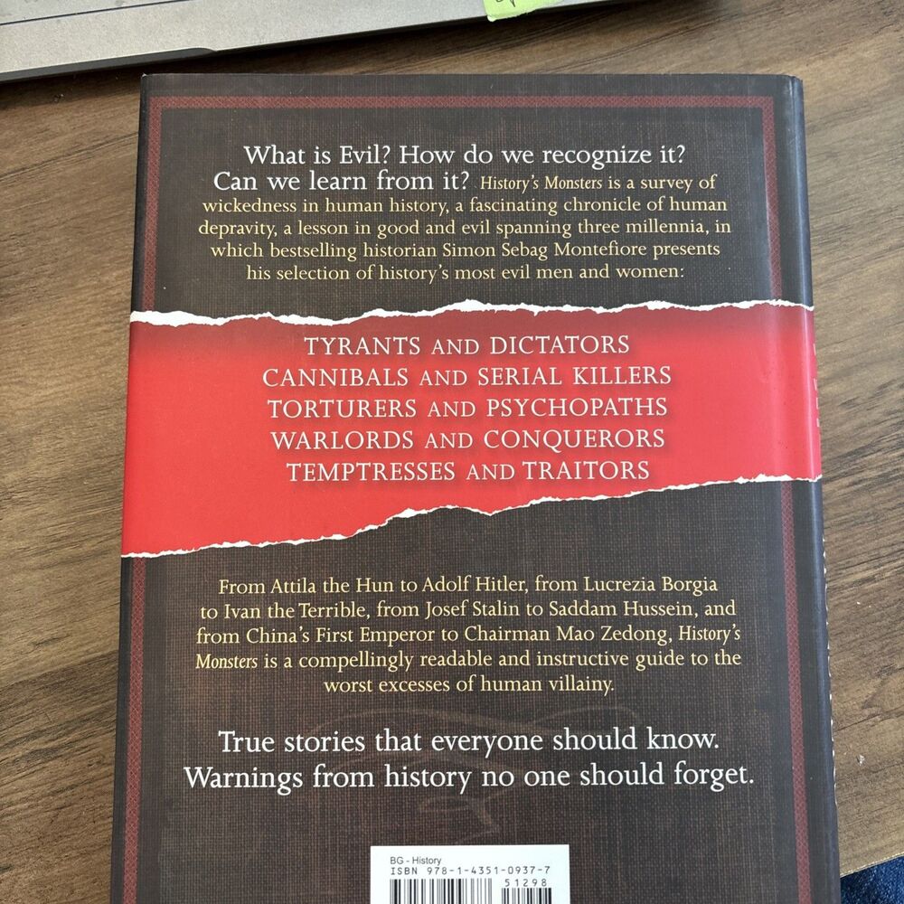 History's Monsters From Vlad To Hitler - hardcover DJ Montefiore, Simon Sebag - Picture 5 of 15